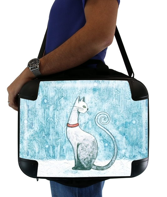 Winter Cat für Computertasche / Notebook / Tablet