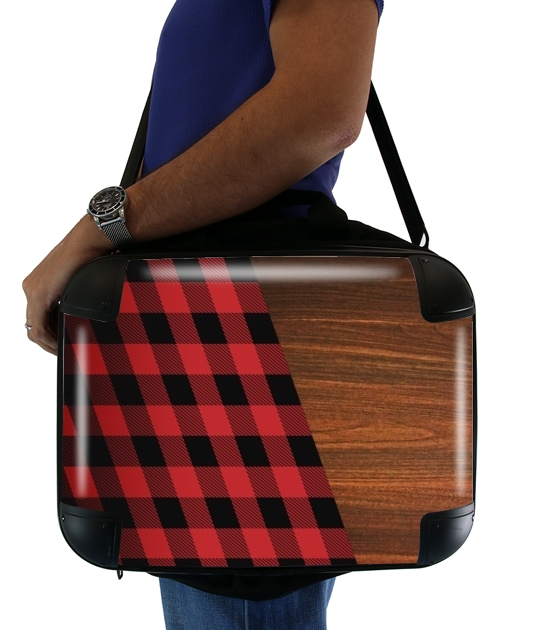 Wooden Lumberjack für Computertasche / Notebook / Tablet