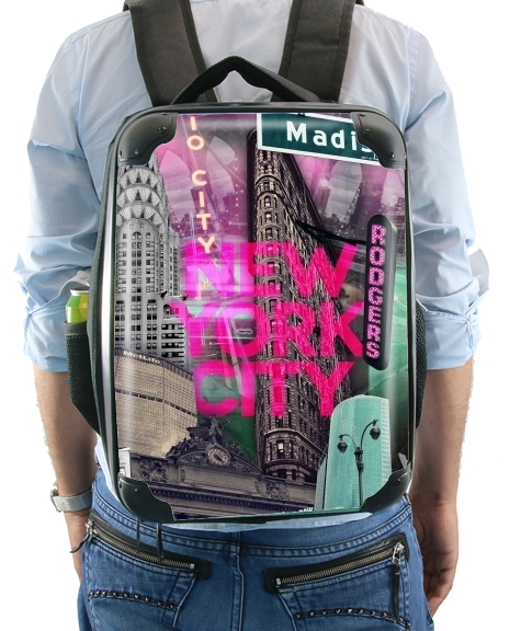 New York City II [pink] für Rucksack