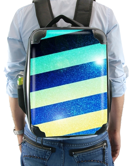Striped Colorful Glitter für Rucksack