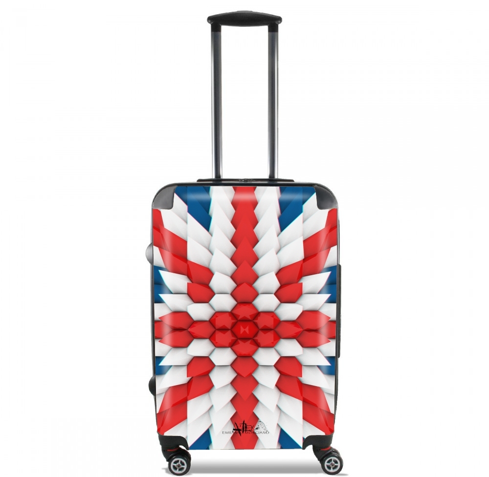 3D Poly Union Jack London flag für Kabinengröße Koffer