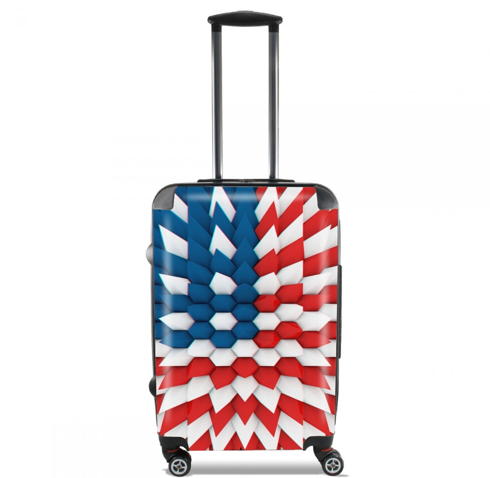 3D Poly USA flag für Kabinengröße Koffer