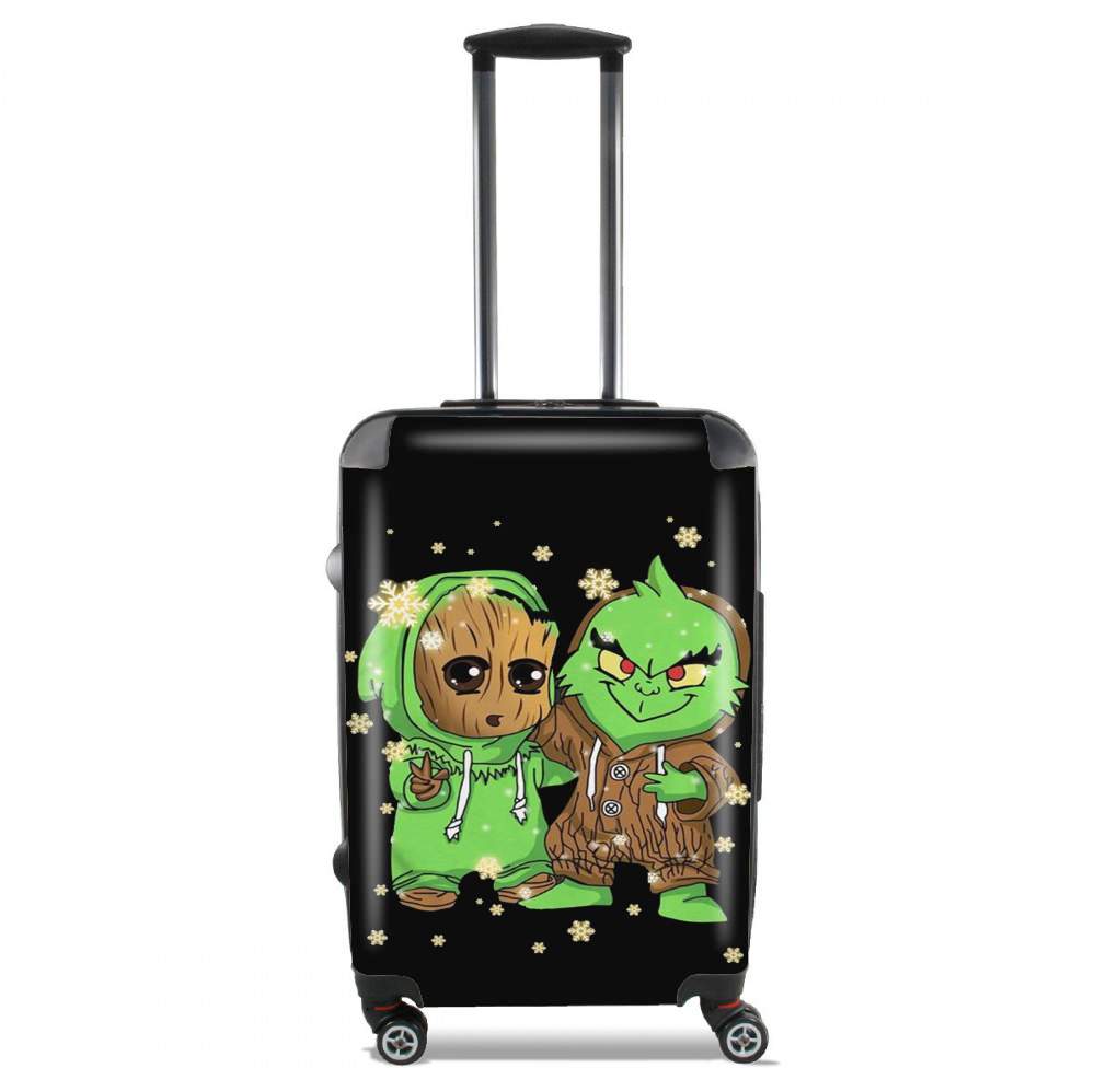  Baby Groot and Grinch Christmas für Kabinengröße Koffer