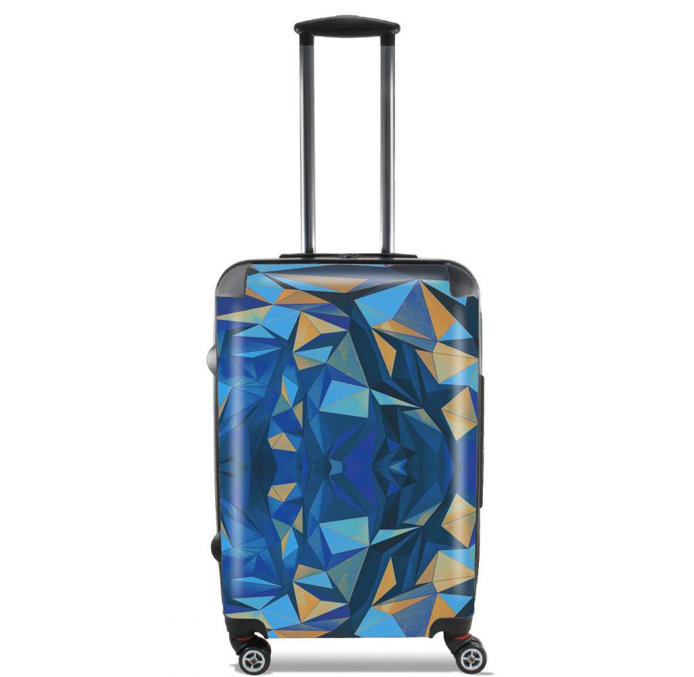 Blue Triangles für Kabinengröße Koffer