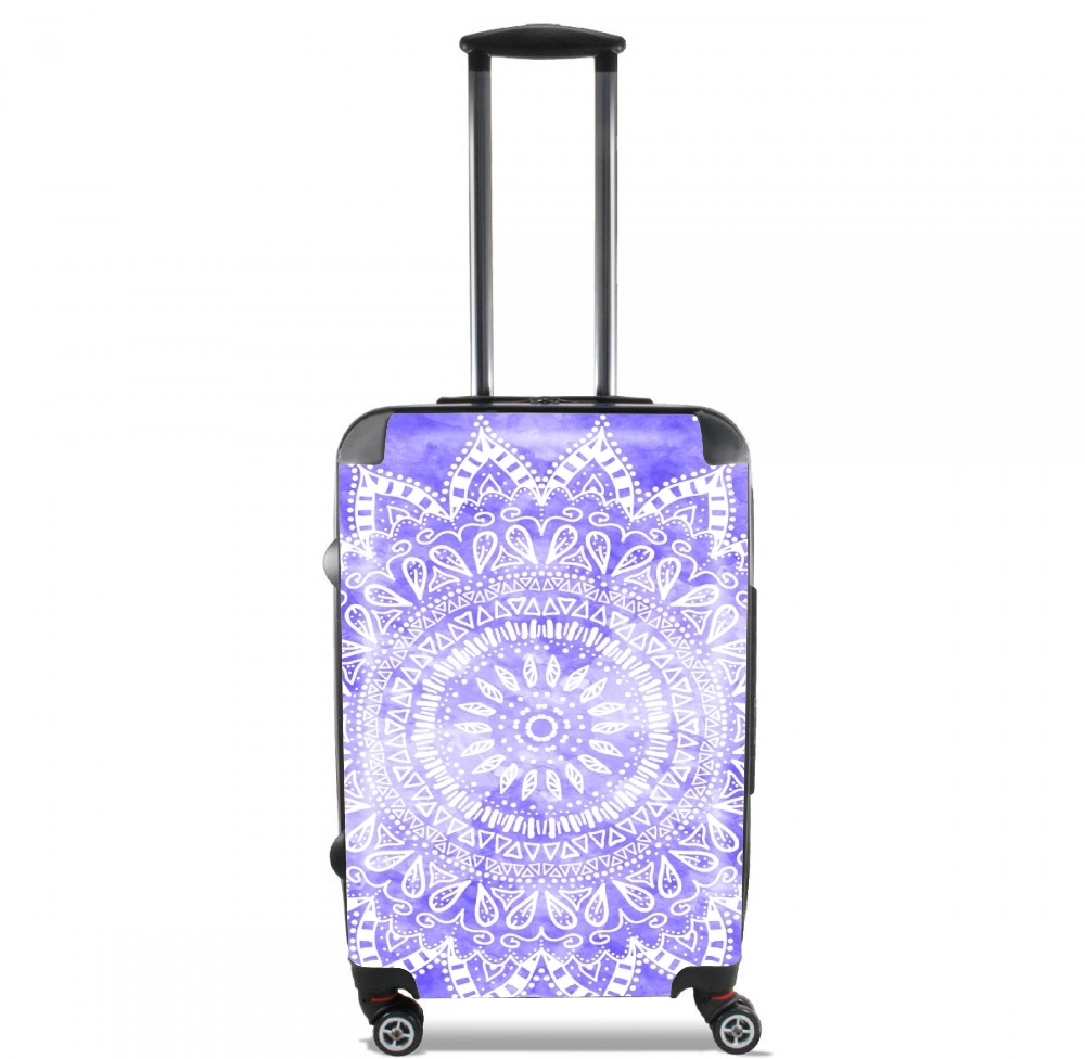 Bohemian Flower Mandala in purple für Kabinengröße Koffer