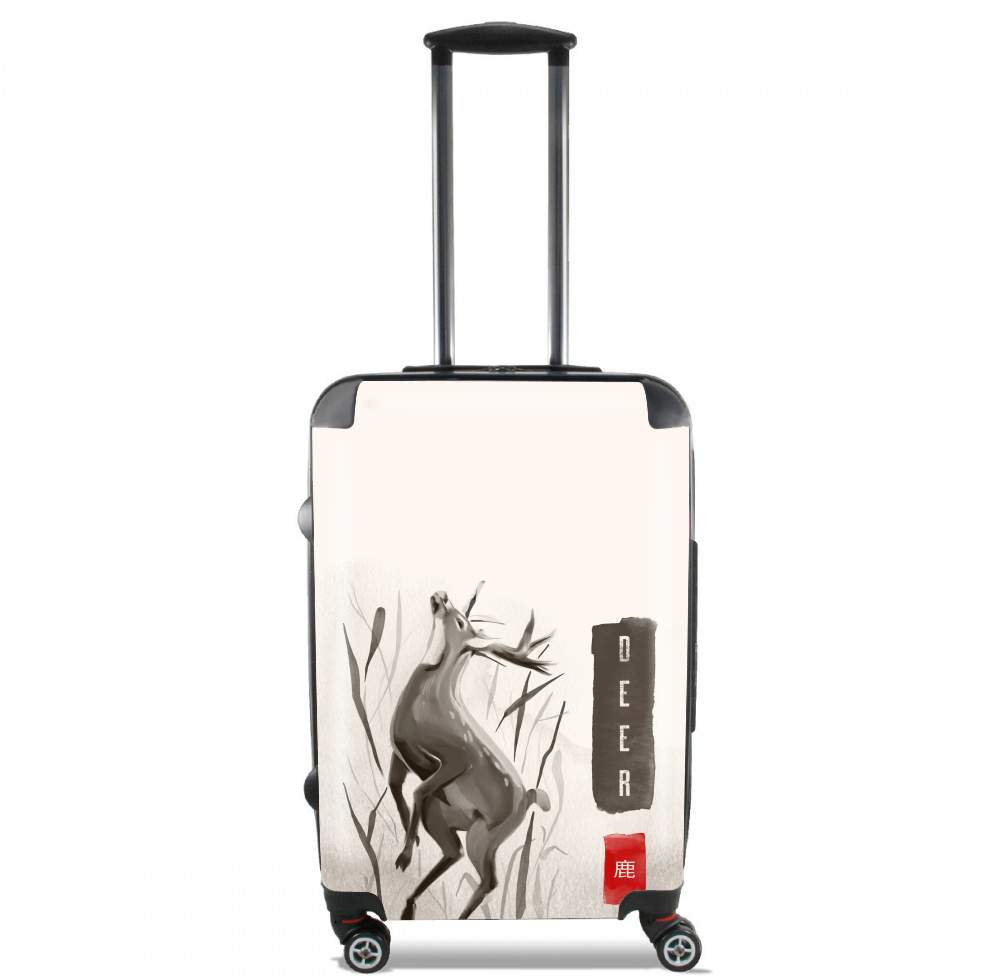 Deer Japan watercolor art für Kabinengröße Koffer