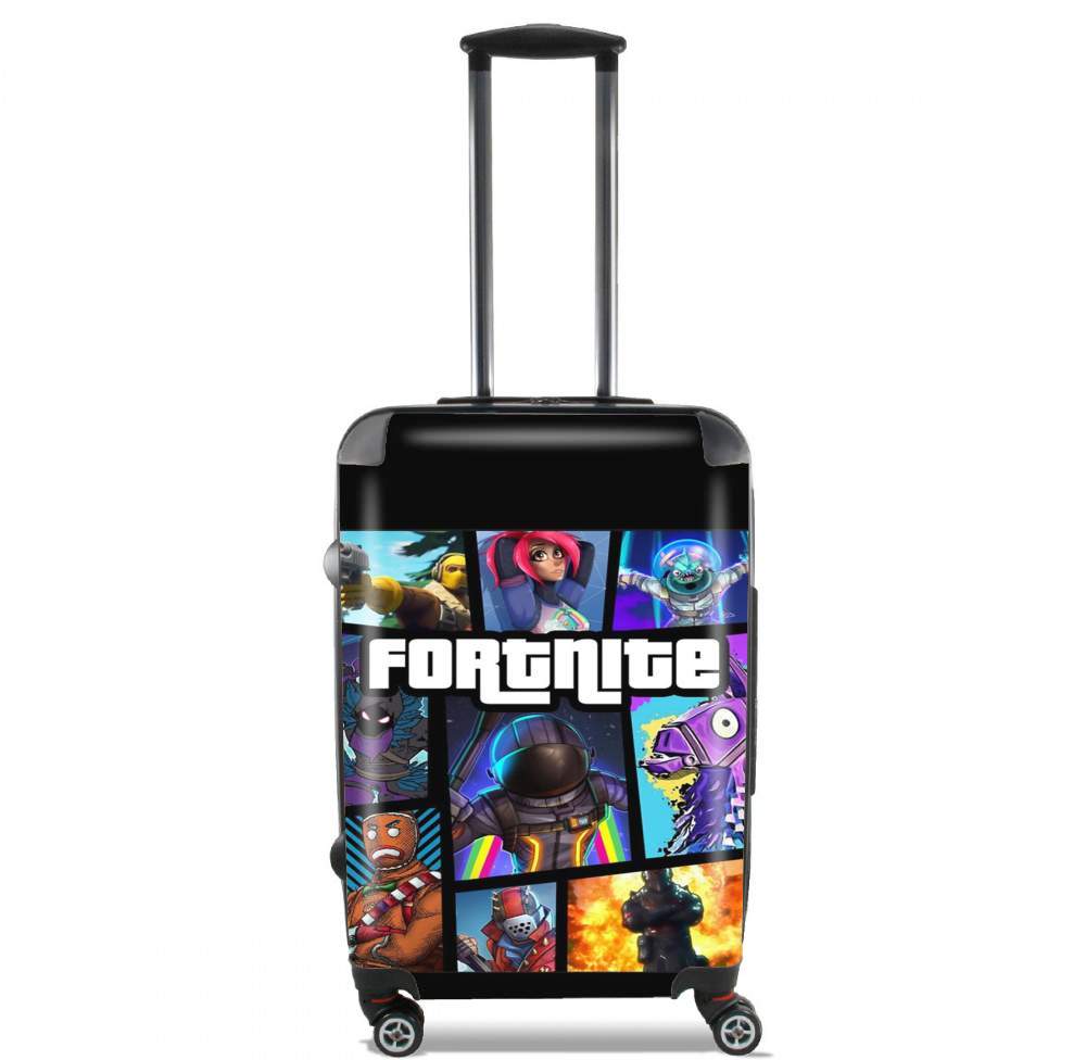 Fortnite - Battle Royale Art Feat GTA für Kabinengröße Koffer