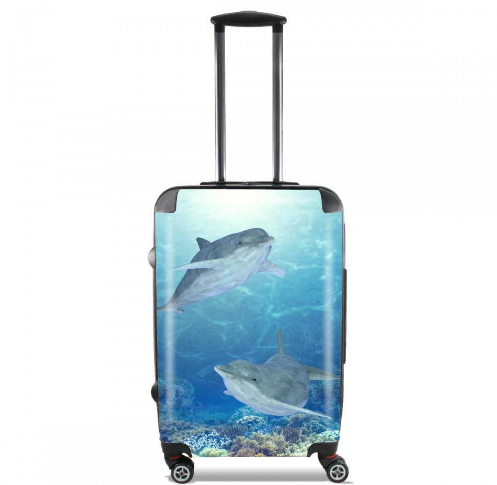 happy dolphins für Kabinengröße Koffer