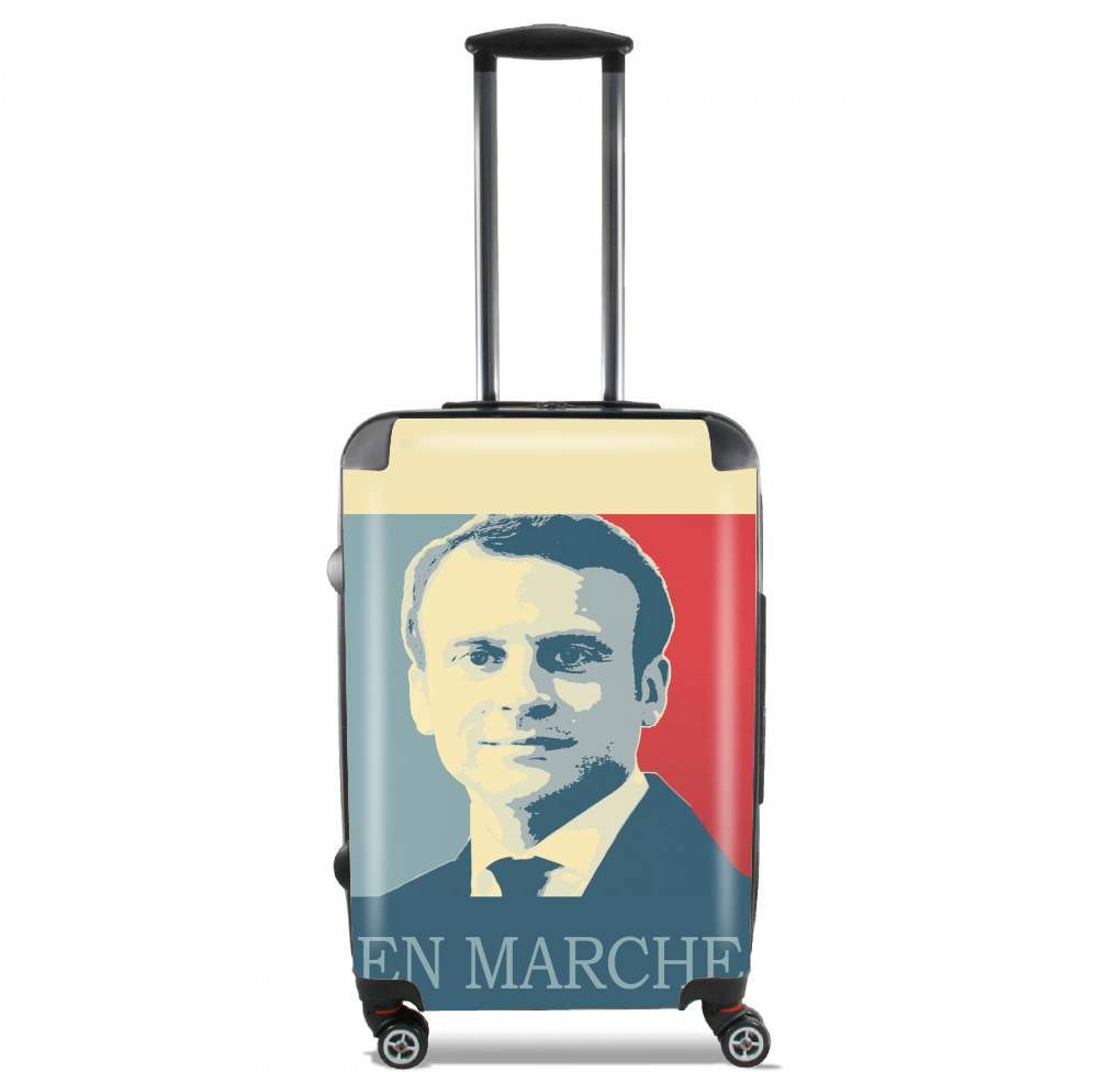 Macron Propaganda En marche la France für Kabinengröße Koffer