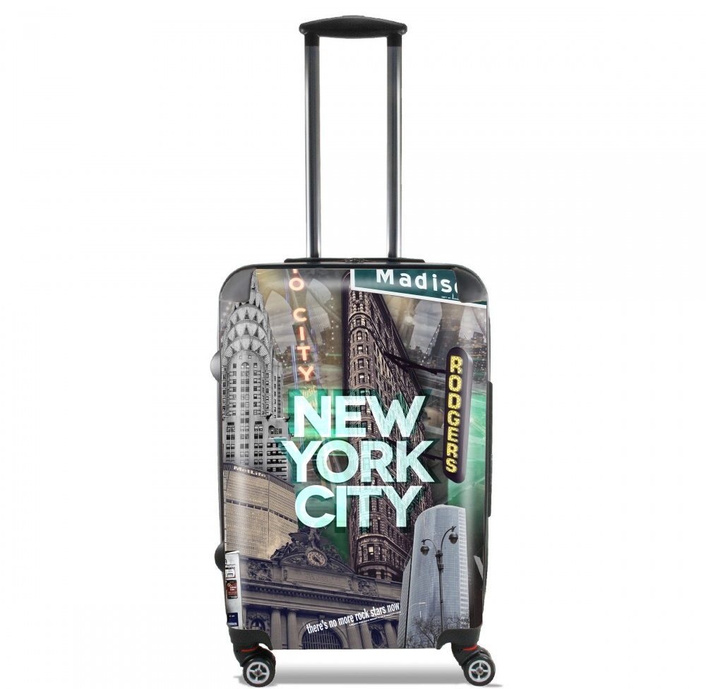New York City II [green] für Kabinengröße Koffer