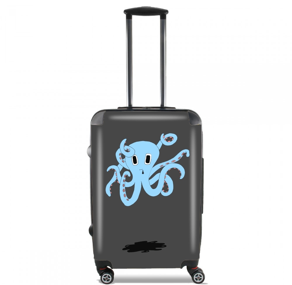 octopus Blue cartoon für Kabinengröße Koffer