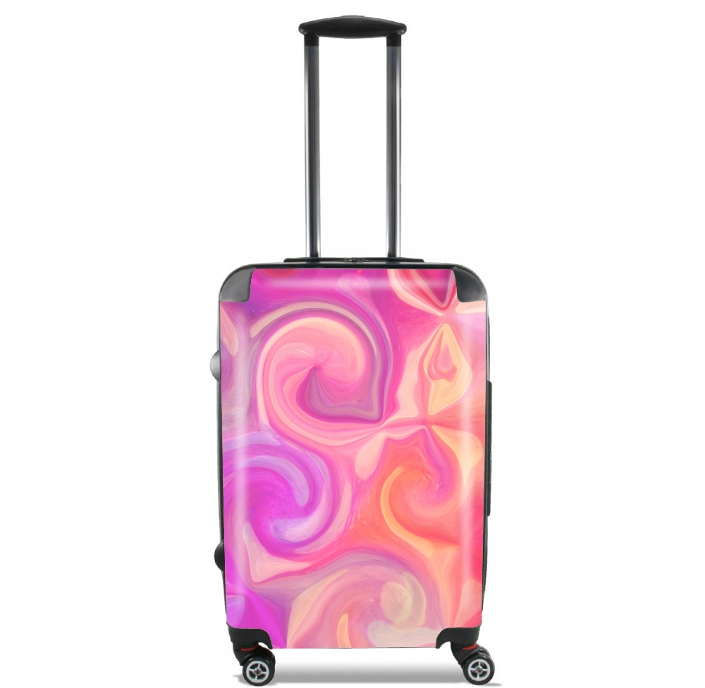 pink and orange swirls für Kabinengröße Koffer