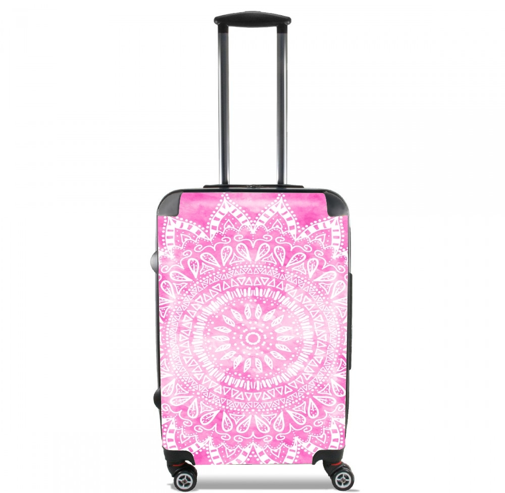 Pink Bohemian Boho Mandala für Kabinengröße Koffer