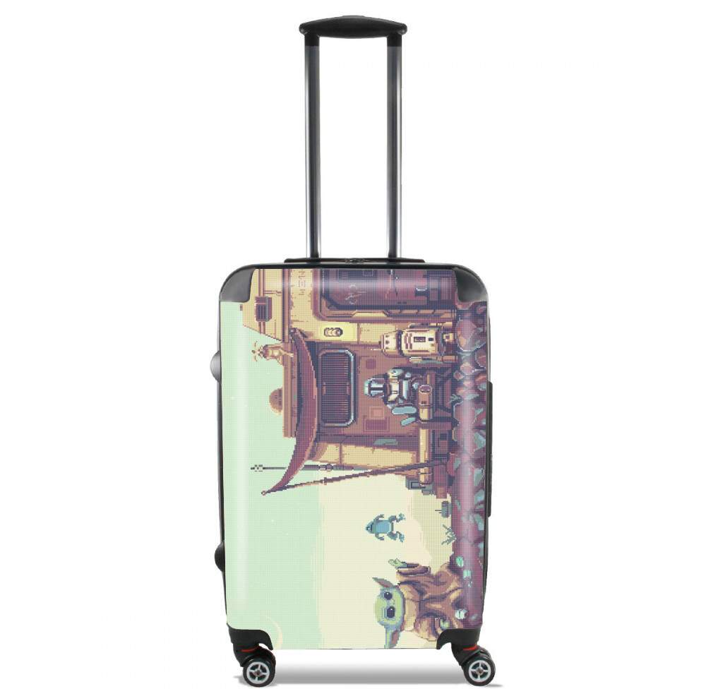 Pixel Retro Mandalorian für Kabinengröße Koffer