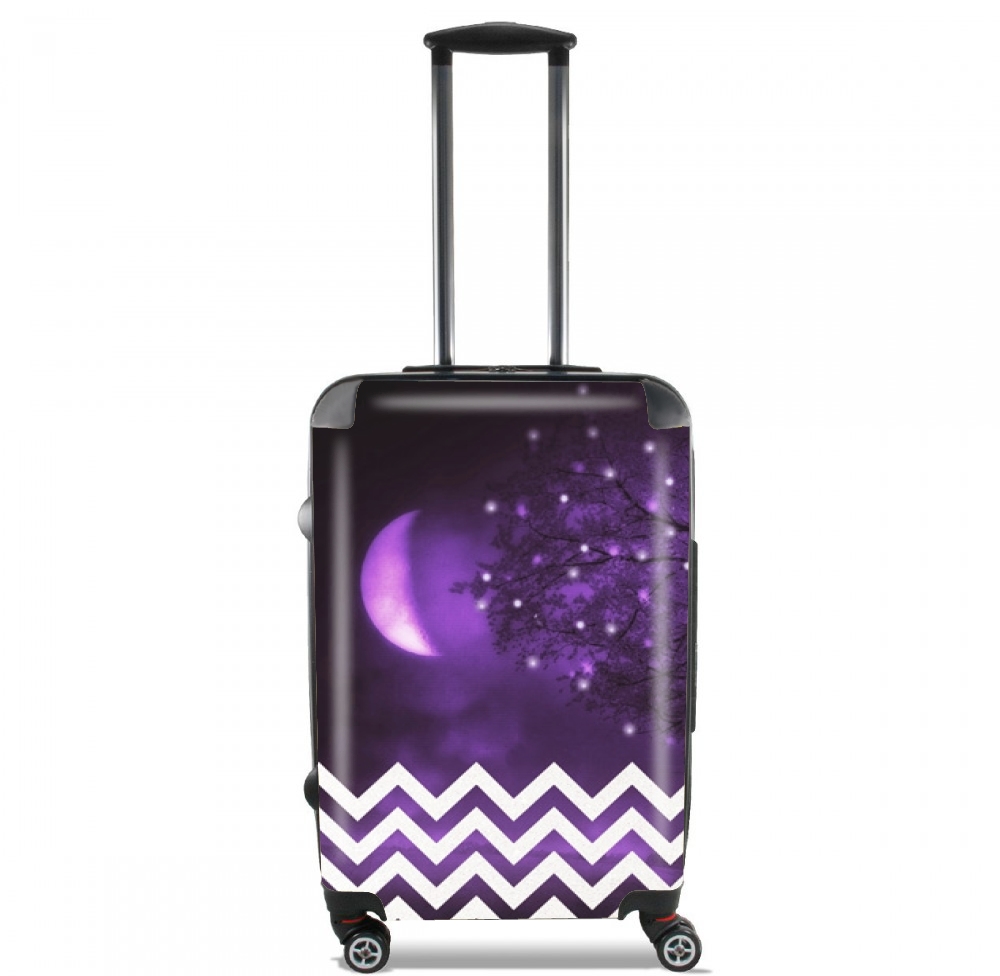 Purple moon chevron für Kabinengröße Koffer