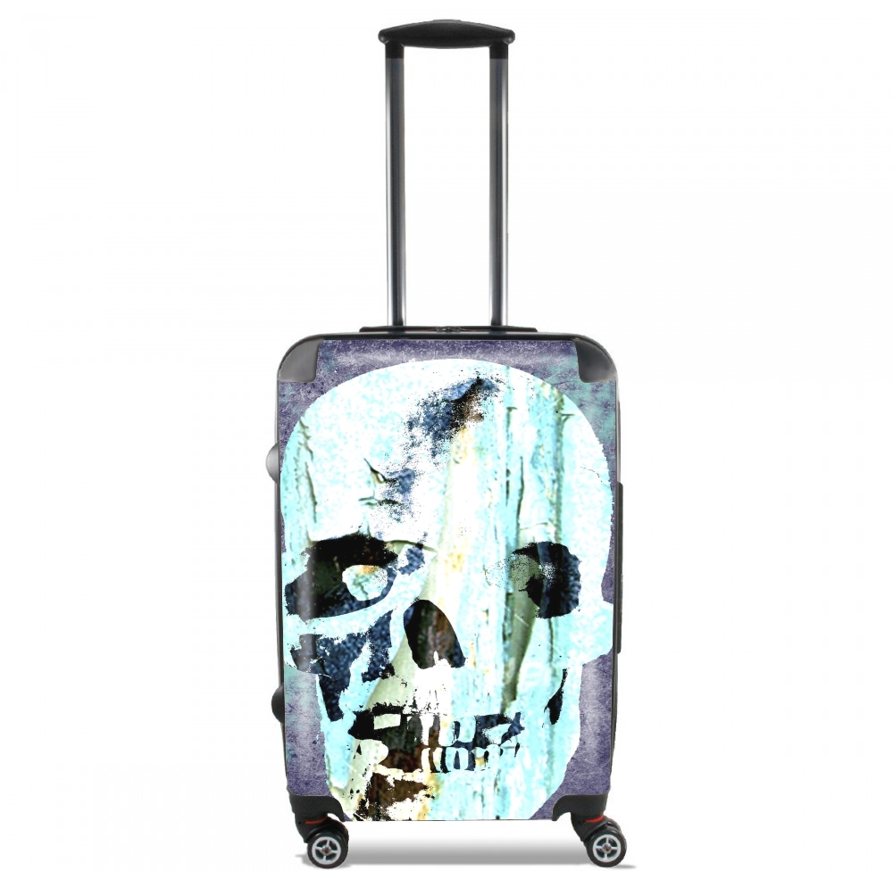 Vintage Blue Skull für Kabinengröße Koffer