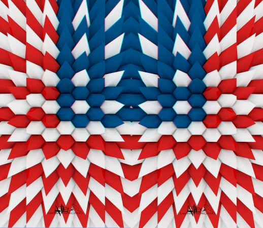 3D Poly USA flag handyhüllen