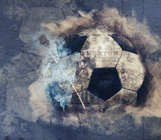 Abstract Blue Grunge Soccer handyhüllen