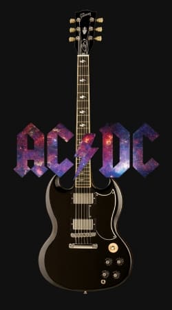 AcDc Guitare Gibson Angus handyhüllen