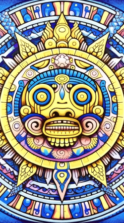 Aztec God Shield handyhüllen