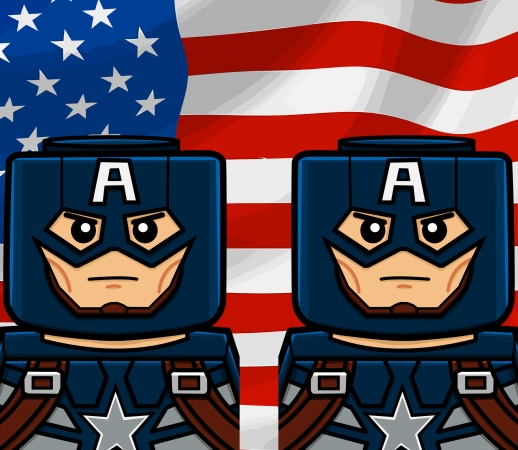 Bricks Captain America handyhüllen