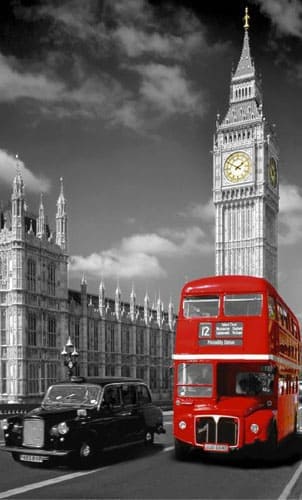Vor London roter Bus handyhüllen