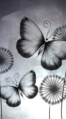 Butterflies Dandelion handyhüllen