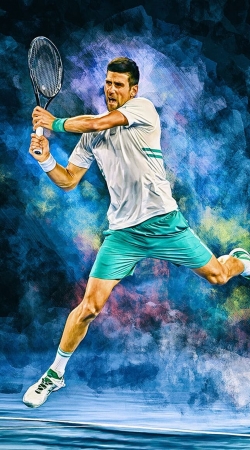Djokovic Painting art hülle
