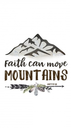Faith can move montains Matt 17v20 Bible Blessed Art handyhüllen