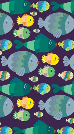 Fish pattern handyhüllen