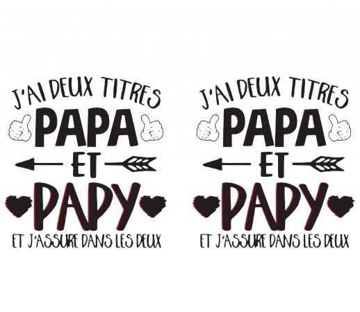 Jai deux titres Papa et Papy et jassure dans les deux handyhüllen