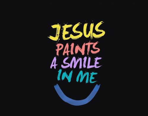 Jesus paints a smile in me Bible handyhüllen