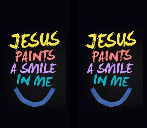 Jesus paints a smile in me Bible handyhüllen