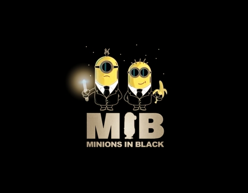 Minion in black mashup Men in black handyhüllen