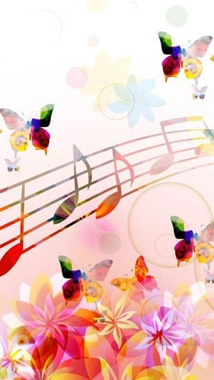 Musical Notes Butterflies handyhüllen