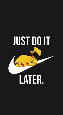 Nike Parody Just Do it Later X Pikachu handyhüllen