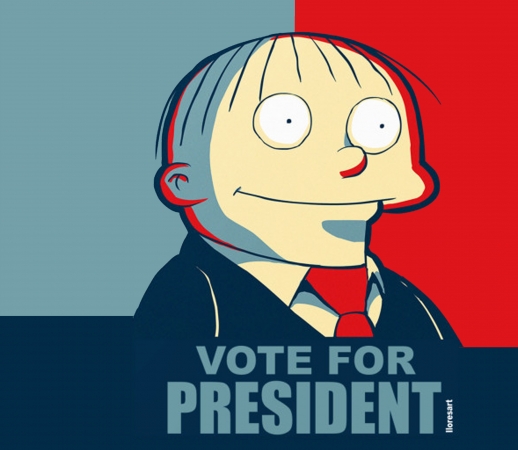 ralph wiggum vote for president handyhüllen