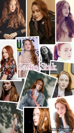 Sadie Sink collage hülle