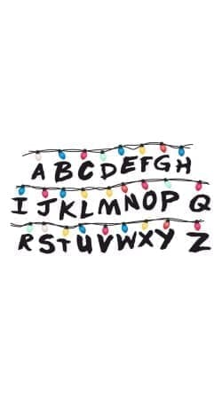 Stranger Things Lampion Alphabet Inspiration handyhüllen