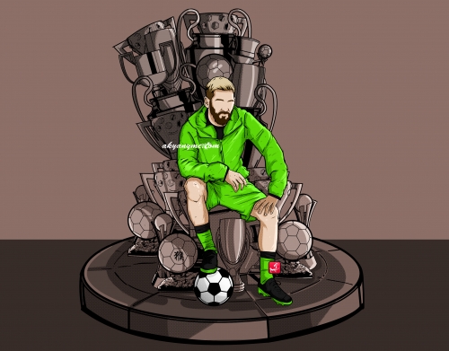 The King on the Throne of Trophies handyhüllen