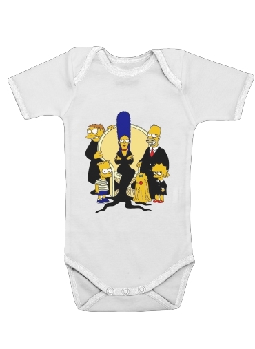Adams Familly x Simpsons für Baby Body