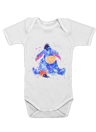 Eyeore Water color style für Baby Body