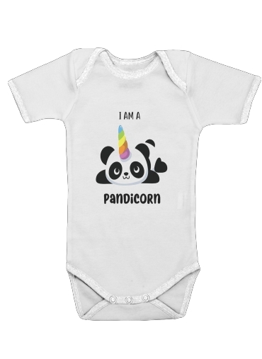 Panda x Licorne Means Pandicorn für Baby Body