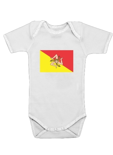 Sicile Flag für Baby Body
