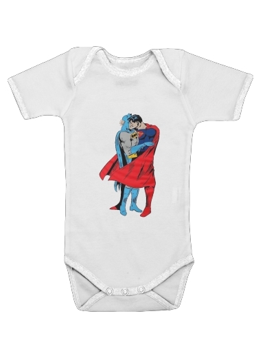 Superman And Batman Kissing For Equality für Baby Body