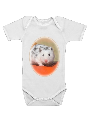 Onesies Baby Weisser Dalmatiner Hamster mit schwarzen Punkten