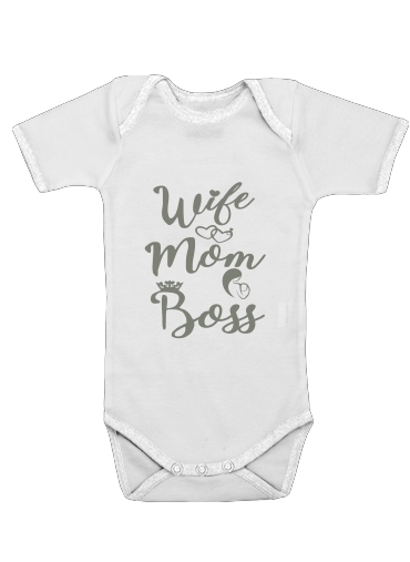 Wife Mom Boss für Baby Body