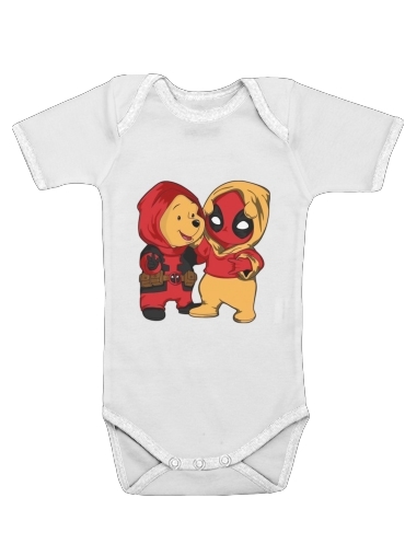 Winnnie the Pooh x Deadpool für Baby Body