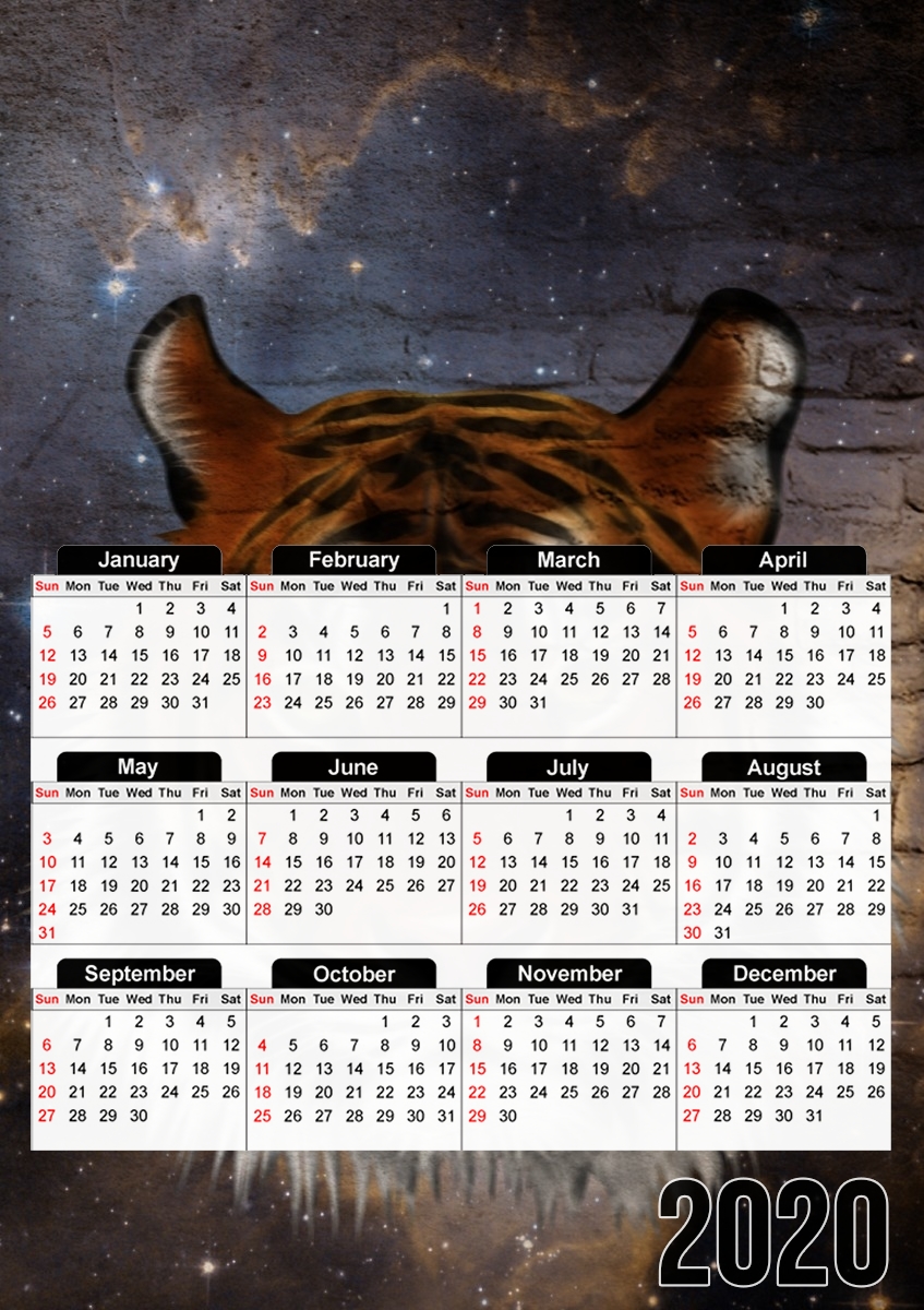 Abstract Tiger für A3 Fotokalender 30x43cm