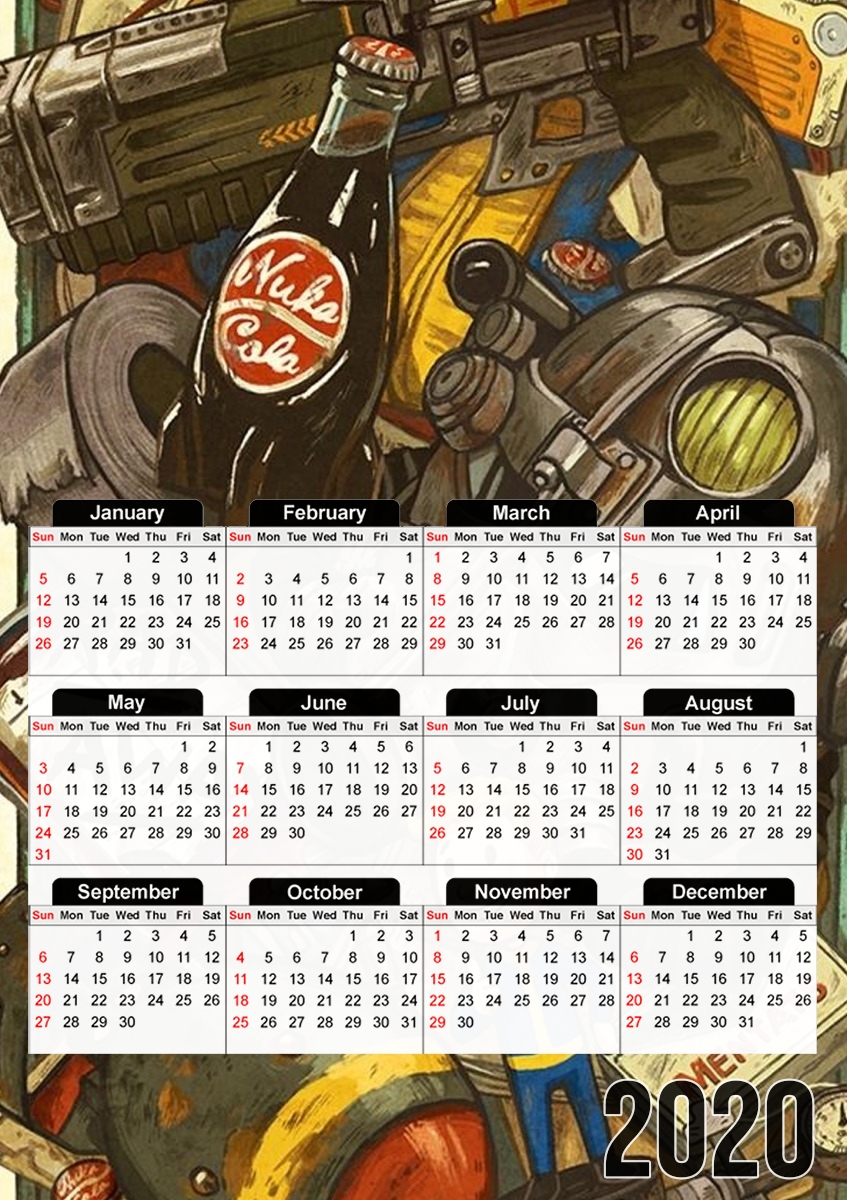 Fallout Painting Nuka Coca für A3 Fotokalender 30x43cm